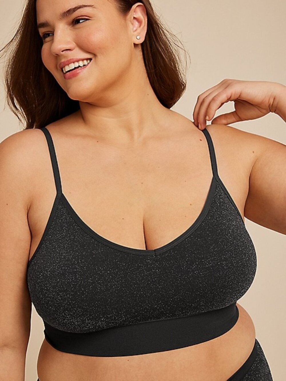 NWOT Maurices True Stretch Shimmer Seamless Bralette